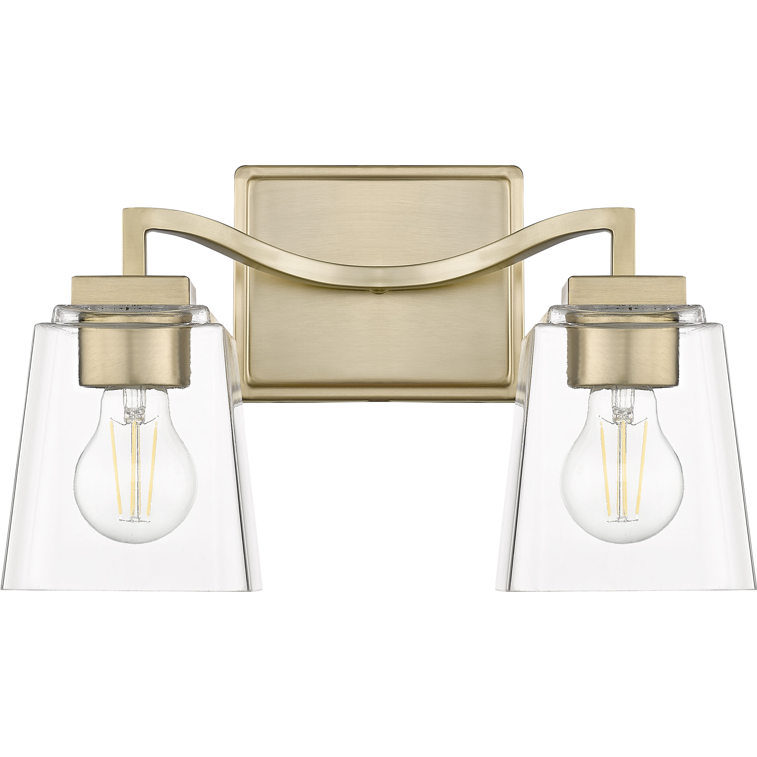 Avenna 2 Light 14 inch Modern Gold Bathroom Vanity Light Wall Light